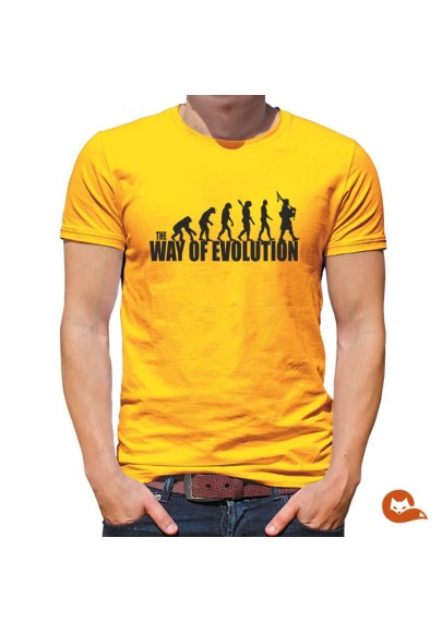 Camiseta hombre The way of evolution Gaiteiro