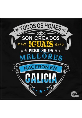 Camiseta hombre Os mellores naceron en Galicia