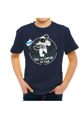 Camiseta niño Hai un Galego na Lúa