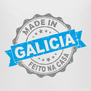 Body manga corta Made in Galicia feito na casa