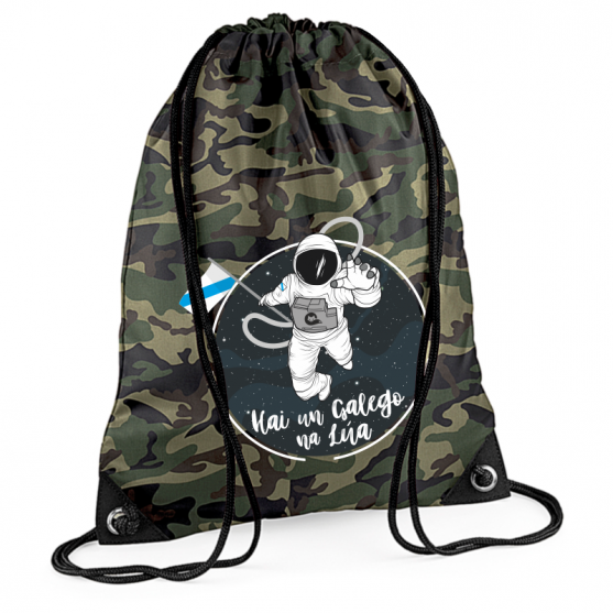 Mochila de cordón Hai un galego na lúa